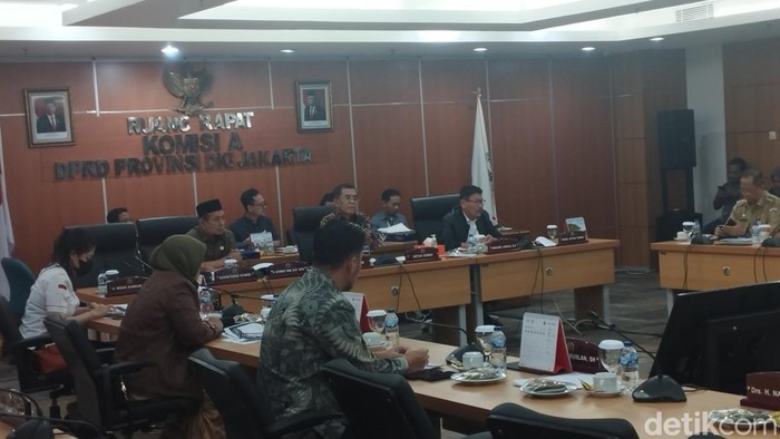 Rapat kerja bersama Komisi A DPRD DKI Jakarta. (Brigitta/detikcom)