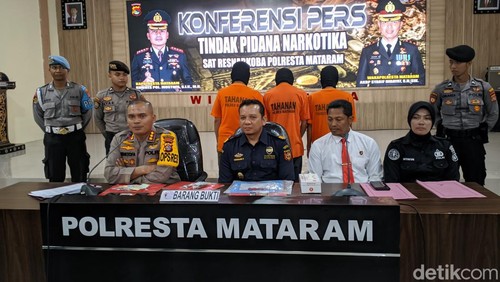 Tiga mahasiswa Mataram ditangkap karena nekat beli ganja dari Prancis.