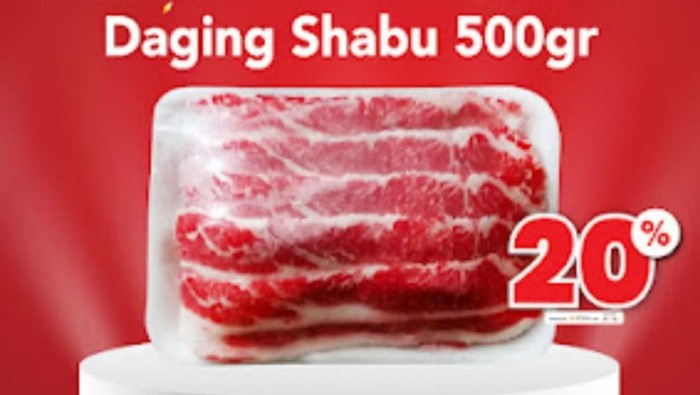 Transmart Diskon Setiap Hari-Daging Shabu
