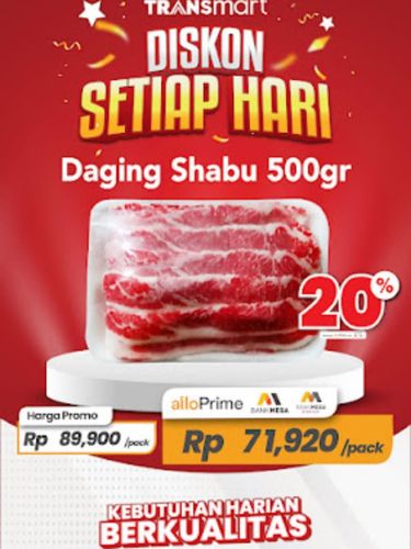 Transmart Diskon Setiap Hari-Daging Shabu