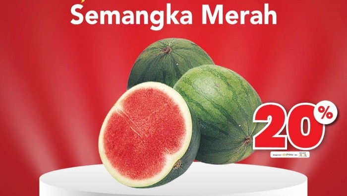 Transmart Diskon Setiap Hari-Semangka Merah