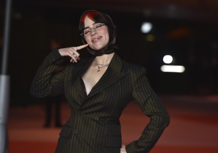 Billie Eilish attends the third annual Academy Museum gala at the Academy Museum of Motion Pictures on Sunday, Dec. 3, 2023 in Los Angeles. (Photo by Jordan Strauss/Invision/AP)