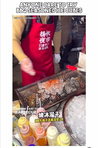 Es batu panggang bumbu barbeque