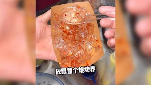 Es batu panggang bumbu barbeque
