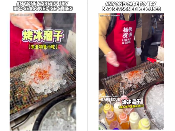 Es batu panggang bumbu barbeque