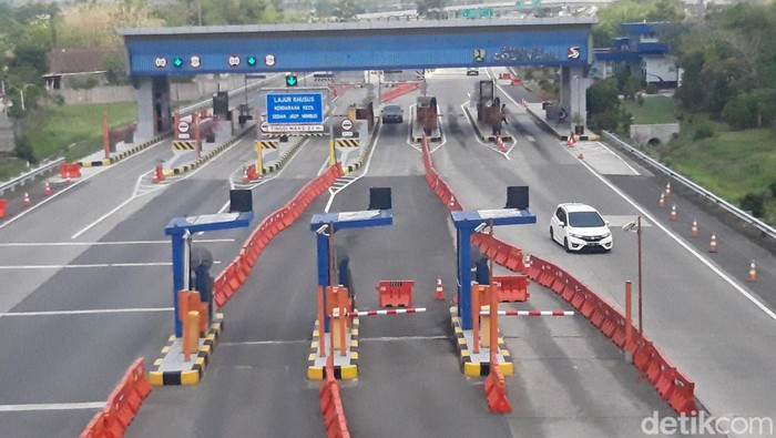 Exit tol Banyudono, Boyolali di jalan arteri Solo-Semarang. Foto diunggah pada Selasa (5/12/2023).