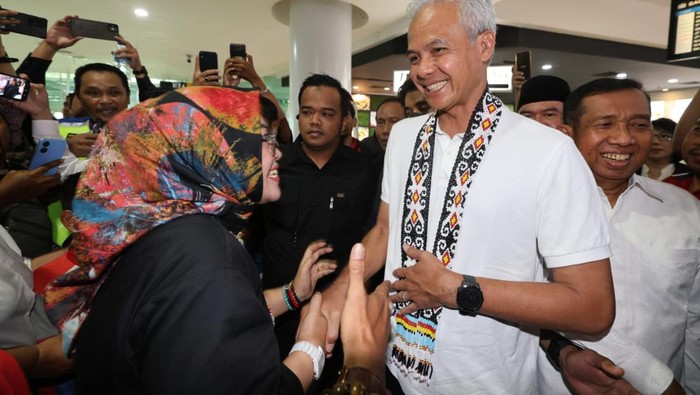 Ganjar Pranowo tiba di Balikpapan untuk berkampanye (dok. Ist)