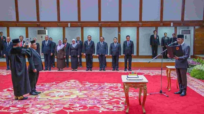 Heru Budi Lantik Heru Suwondo Sebagai Kadis Bina Marga DKI Jakarta (Belia/detikcom)