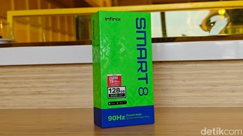 Inilah wujud Infinix Smart 8. Foto: Adi Fida Rahman/detikINET