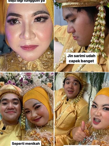 KIsah pengantin yang menggelar acara intimate wedding, viral di TIkTok