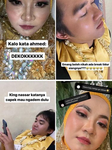 KIsah pengantin yang menggelar acara intimate wedding, viral di TIkTok