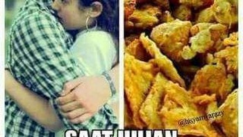 Kalau mimin sih lebih suka makan gorengan, nyam! Foto: Facebook/alfim