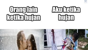 Jangan lupa angkat jemuran, tuh. Foto: Instagram/3lestari