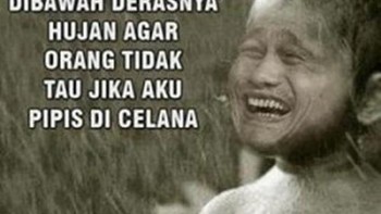 Yah, ternyata pipis di celana. Foto: Internet