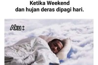 Suasana saat hujan memang menyenangkan dan menenangkan. Siapa nih yang paling suka saat hujan turun?