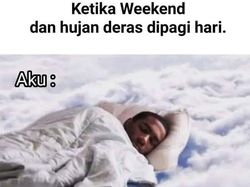 Meme Nikmatnya Hujan, Sambil Makan Mie Enak, Nih!