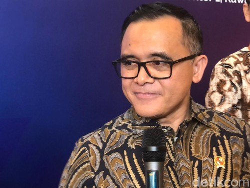 Menteri Pendayagunaan Aparatur Negara dan Reformasi Birokrasi (MenpanRB) Abdullah Azwar Anas di BNDCC, Nusa Dua, Selasa (5/12/2023). (Aryo Mahendro/detikBali)