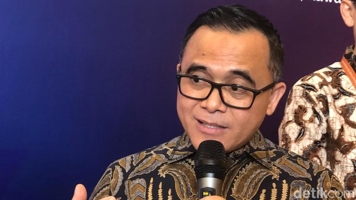 Menteri Pendayagunaan Aparatur Negara dan Reformasi Birokrasi (MenpanRB) Abdullah Azwar Anas di BNDCC, Nusa Dua, Selasa (5/12/2023). (Aryo Mahendro/detikBali)