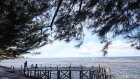Pantai Piwang di Natuna ini menjadi tempat hangout yang menyenangkan bagi penduduk lokal maupun wisatawan. Grandyos Zafna/detikcom.