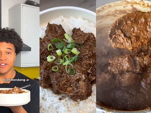 Keren! Bule Inggris Ini Jago Bikin Rendang Pakai Rempah Asli