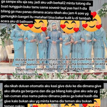 Curhatan pengantin wanita yang mengatakan acara pernikahannya hancur karena sikap bridesmaid, viral di TIkTok