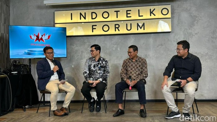 Acara “Strategi Indonesia sebagai Digital Hub Asia” yang digelar oleh IndoTelko di Jakarta, Rabu (6/12/2023).
