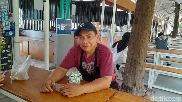 Hartanto, Pedagang di shelter Manahan Solo, Rabu (6/12/2023).