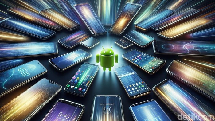 Ilustrasi Smartphone Android