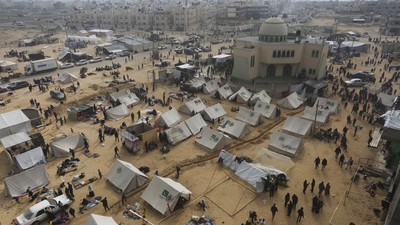 Israel Gempur Khan Younis, Warga Palestina Mengungsi ke Rafah