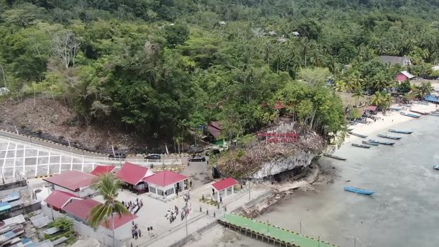 Kampung Nelayan Modern, Biak Numfor. (YouTube/Sekretariat Presiden)
