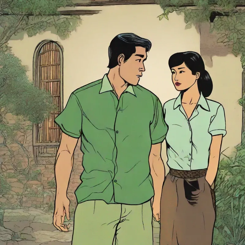 Kisah Baridin dan Ratminah, ilustrasi gambar ini memanfaatkan bantuan alat sumber terbuka AI bernama AI Comic Factory