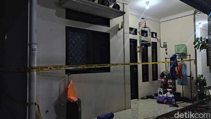Lokasi penemuan mayat 4 bocah yang diduga dibunuh orang tuanya sendiri di Jagakarsa, Jakarta Selatan.