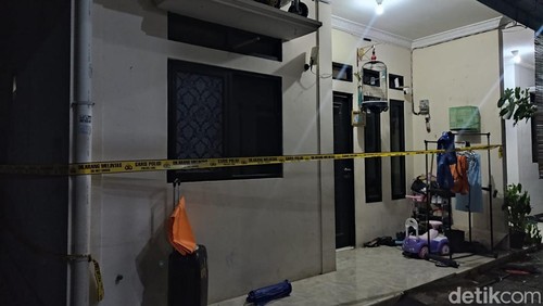 Lokasi penemuan mayat 4 bocah yang diduga dibunuh orang tuanya sendiri di Jagakarsa, Jakarta Selatan.