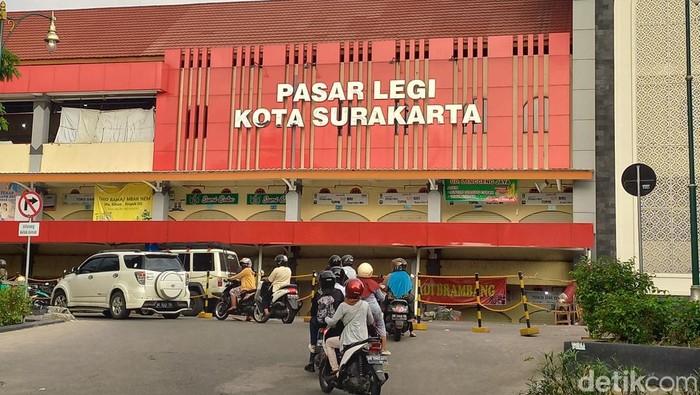 Pasar Legi Solo. Foto diunggah Rabu (6/12/2023).