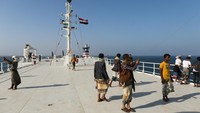Setelah berhasil dibajak, kapal itu disita oleh pasukan Houthi.  