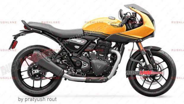 Render Triumph Thruxton 400.