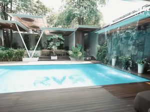10 Potret Rumah Mewah Rachel Vennya, Ada Air Terjun di Kolam Renang