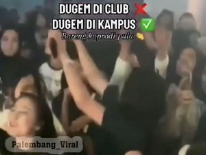 Heboh Mahasiswa Poltekpar Palembang Dugem di Kampus Bareng DJ