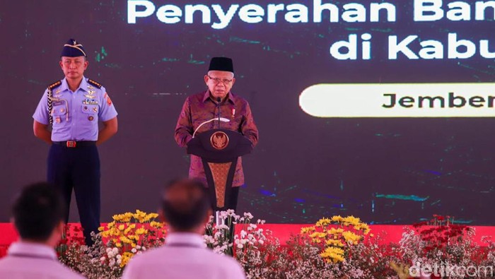 wapres maruf amin kunker di jember jatim
