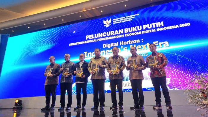 Menteri Perdagangan RI Zulkifli Hasan (Zulhas) menghadiri Diseminasi Buku Putih Strategi Nasional Pengembangan Ekonomi Digital 2023.