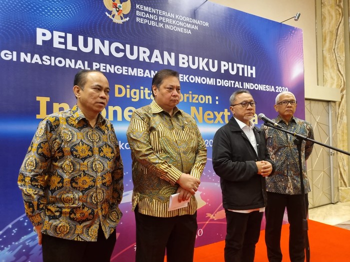 Menteri Perdagangan RI Zulkifli Hasan (Zulhas) menghadiri Diseminasi Buku Putih Strategi Nasional Pengembangan Ekonomi Digital 2023.