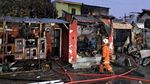 6 Unit Ruko Barang Antik di Jalan Padmosusastro Ludes Terbakar