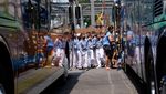 Antusias Anak-anak Sekolah Kunjungi Pameran Bus di Magelang