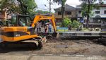 Penampakan Aspal Jalan Bandung Kota Malang Ambles
