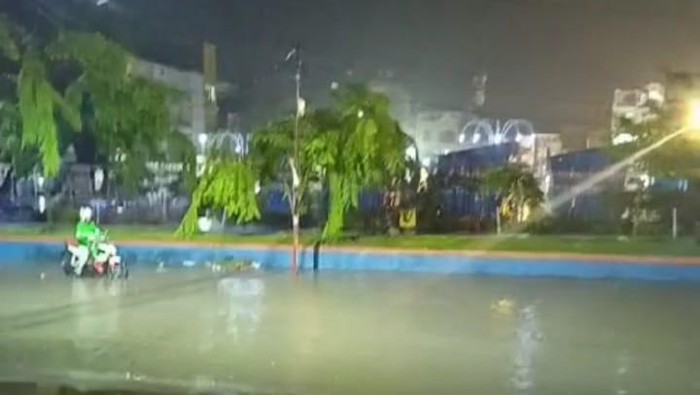 Banjir di Kota Sengkang, Wajo, Sulsel.