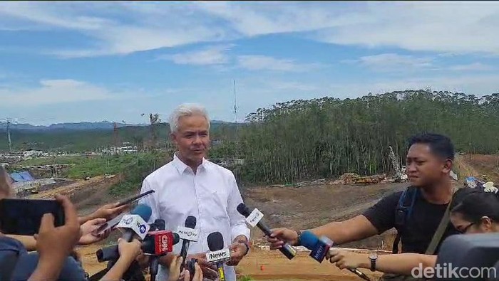 Ganjar Pranowo di IKN (Rumondang Naibaho/detikcom)