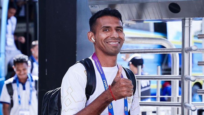 Striker Arema FC Gilbert Alvarez