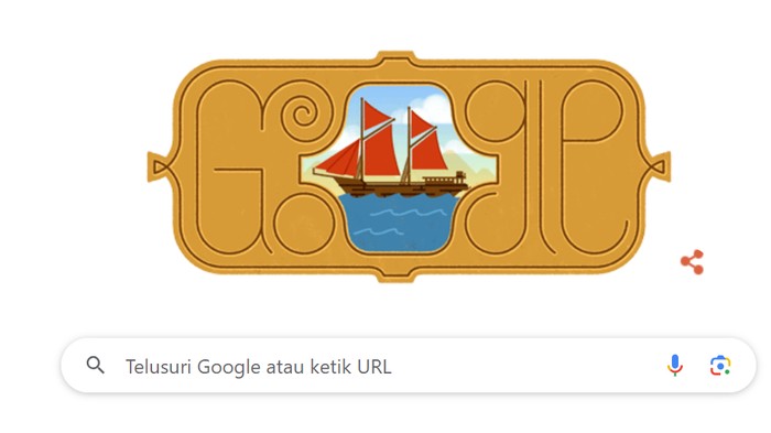 Kapal Pinisi Jadi Google Doodle Hari Ini