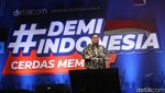 Ketua Bawaslu Beri Sambutan di #DemiIndonesia Cerdas Memilih