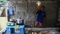 Saat ini sudah tersambung ke 6 titik dapur rumah tangga.